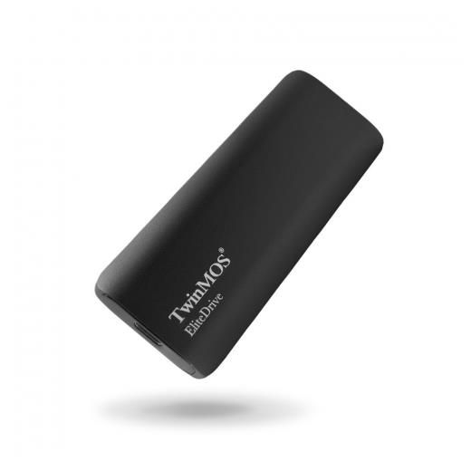 TwinMOS PSSDFGBMED32, 512GB, Taşınabilir External SSD, USB 3.2, Type-C (Dark Grey)