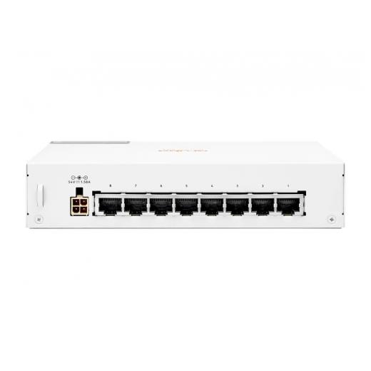HP Aruba Instant On, R8R46A, 1430-8G, 8Port, GigaBit, PoE 64W, Yönetilemez, Masaüstü Switch