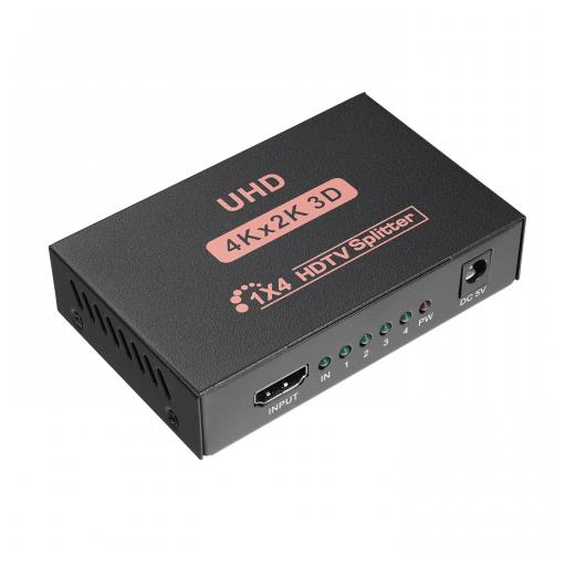 HYTECH HY-LU4, 4xHDMI, 2K-4K, Monitör Çoklayıcı, (1PC-4Monitör)