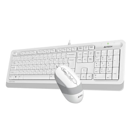 A4 TECH F1010 Beyaz FSTYLER USB Kablolu Türkçe M.Medya Klavye Mouse Set