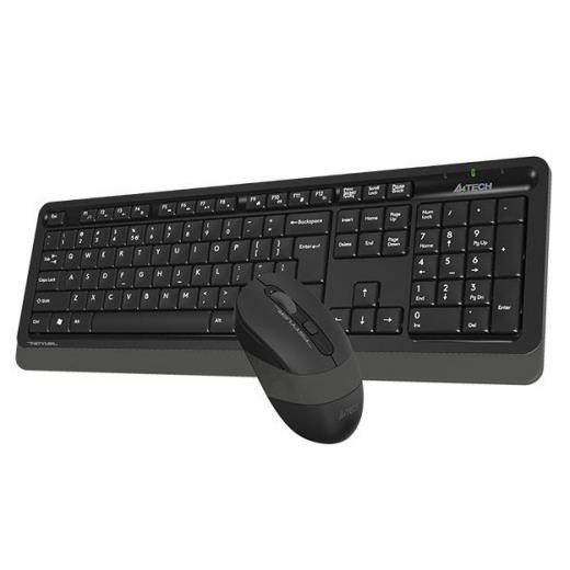 A4 TECH FG1010, Gri, FSTYLER, Türkçe Q, Kablosuz, Klavye Mouse Set