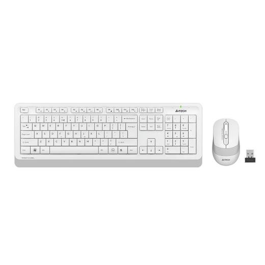 A4 TECH FG1010 Beyaz FSTYLER Türkçe Q 2,4Ghz  Kablosuz Klavye Mouse Set