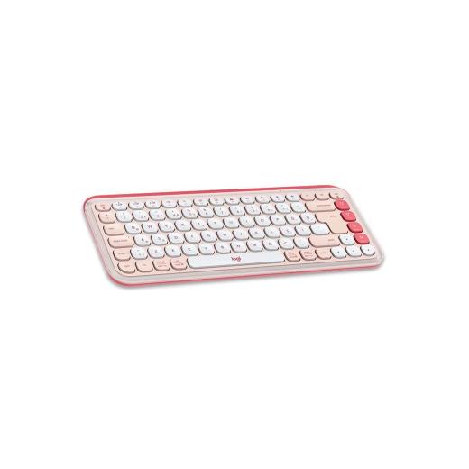 LOGITECH POP ICON COMBO, Rose-Beyaz, 920-013077, Kablosuz, Türkçe Q, Klavye Mouse Set
