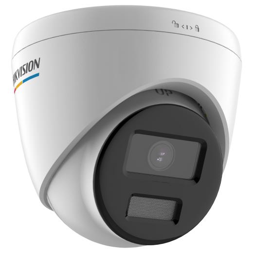 HIKVISION DS-2CD1327G0-LUF 2Mpix, 2,8mm Lens, H265+, 30Mt Gece Görüşü, Dahili Mikrofon, Color Vu Lite, Full Time Color, Dome IP Kamera