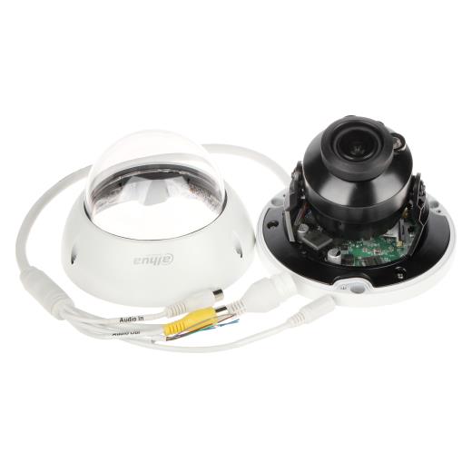 DAHUA IPC-HDBW2841R-ZAS-27135 8Mpix, 2,7-13,5mm  Motorize Lens, H265+, Dahili Mikrofon, 40Mt Gece Görüşü, IP67, PoE Dome IP Kamera