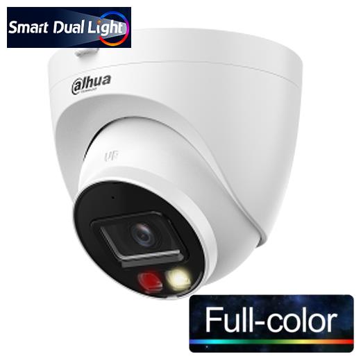 DAHUA IPC-HDW1249T-S-IL 2Mpix, 2,8mm  Lens, SD Kart, Smart Dual Light, H265+, 30Mt Gece Görüşü, Dahili Mikrofon, IP67, PoE Dome IP Kamera