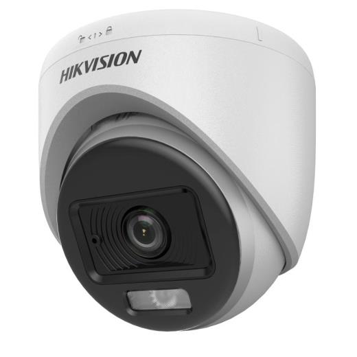 HIKVISION DS-2CE70DF0T-LPFS, 2Mpix, 2.8mm Lens, 20Mt Gece Görüşü, ColorVu, Dual-Light, Dahili Mikrofon, Dome Kamera