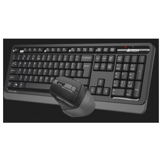 A4 TECH FG1035, Gri, FSTYLER, Türkçe Q, Kablosuz, Klavye Mouse Set
