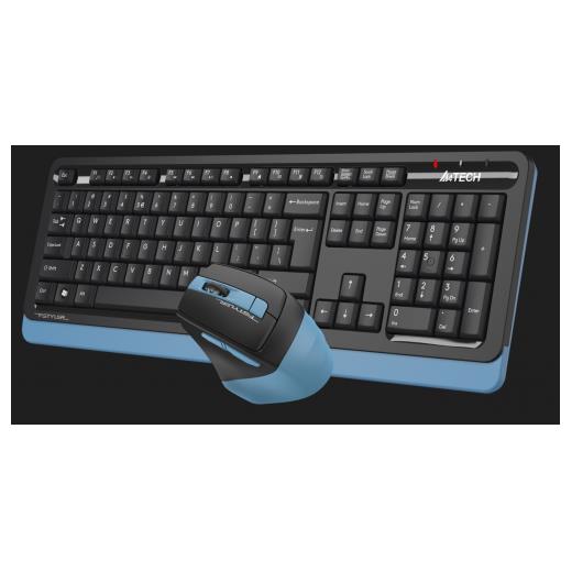 A4 TECH FG1035, Mavi, FSTYLER, Türkçe Q, Kablosuz, Klavye Mouse Set