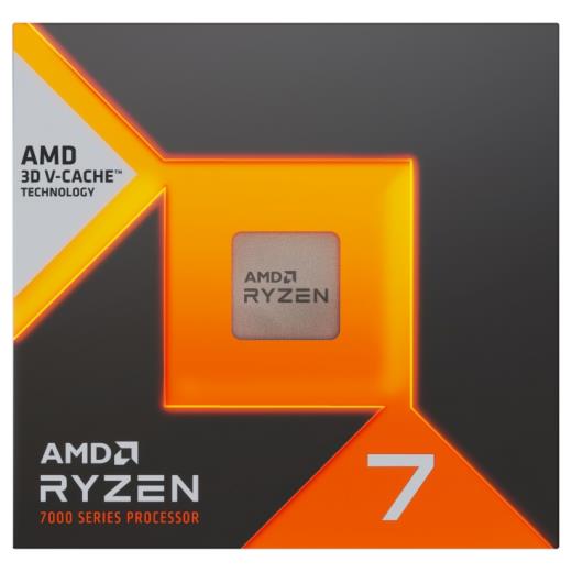 AMD RYZEN 7 7800X3D 8 Core, 4,20-5.00GHz, 104Mb Cache, 120W,  AM5 Soket, BOX (Kutulu) (Dahili Grafik VAR, Fan YOK)