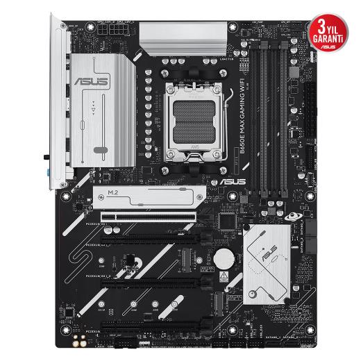 ASUS B650E MAX GAMING WIFI, 4xDDR5, 3xM.2, DP, HDMI, Type-C, Wi-Fi 6E, Bluetooth v5.3, AM5 Soket Gaming Anakart