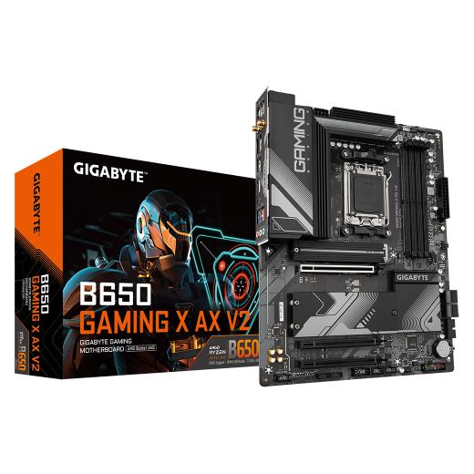 GIGABYTE B650 GAMING X AX V2, 4xDDR5, 3xM.2, DP, HDMI, Type-C, Wi-Fi 6E, Bluetooth v5.3, AM5 Soket GAMING Anakart