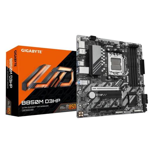 GIGABYTE B850M D3HP, 4xDDR5, 2xM.2, 2xDP, HDMI, Type-C, AM5 Soket GAMING Anakart