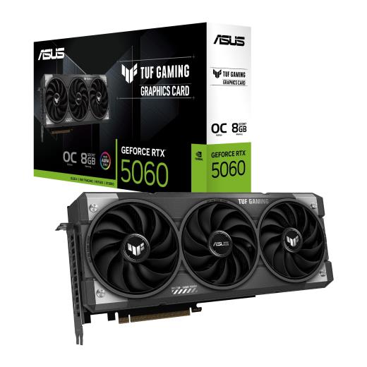 ASUS TUF-RTX5060-O8G-GAMING, 8Gb, 128Bit, GDDR7, 1xHDMI, 3xDP GAMING Ekran Kartı