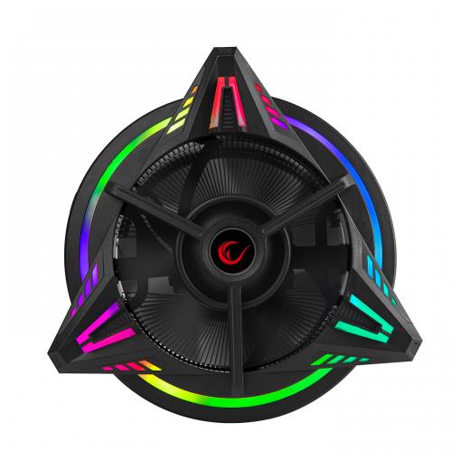 RAMPAGE COOLBLADE RM-C03, Rainbow, 12cm, RGB CPU  Hava Soğutma (AMD ve INTEL Tüm İşlemcilere Uyumlu)