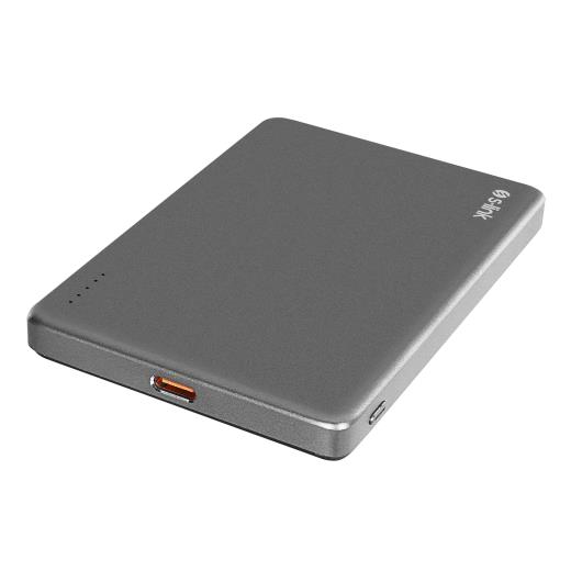 S-LINK MG105, Magsafe, Gri, 5.000mAh, 2xType-C, 4 LED Göstergeli, PowerBank