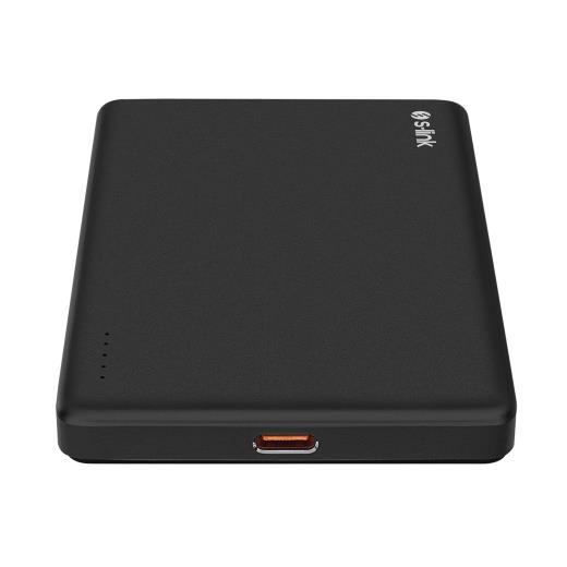 S-LINK MG105, Magsafe, Siyah, 5.000mAh, 2xType-C, 4 LED Göstergeli, PowerBank