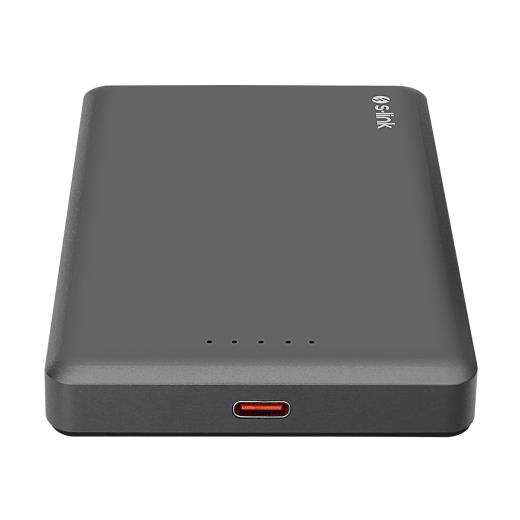 S-LINK MG110, Magsafe, Gri, 10.000mAh, 2xType-C, 4 LED Göstergeli, PowerBank