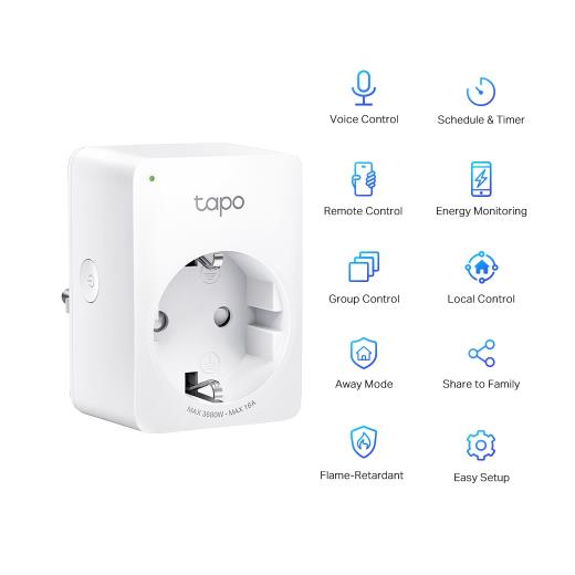 TP-LINK Tapo P110 Wi-Fi Mini Akıllı Priz (Tekli)