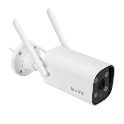 S-LINK SL-BLT01, Güvenlik Kamerası, WiFi, 2Mpix, 3.6mm Lens, 10m. Gece Görüşü, Micro SD Kartlı, TUYA Yazılım