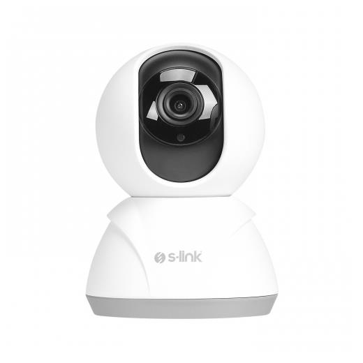 S-LINK SL-IND02, Ev/Bebek Güvenlik Kamerası, WiFi, 3Mpix, 3.6mm Lens, 10m. Gece Görüşü, Hareket algılama, İki Yönlü Ses, Micro SD Kartlı, TUYA Yazılım