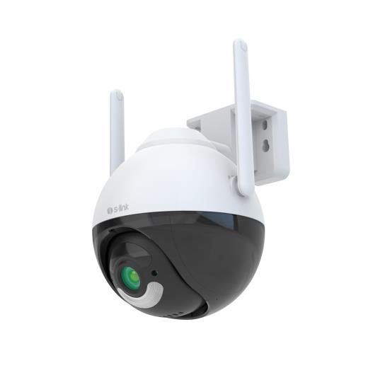 S-LINK SL-PTZ04, Akıllı Güvenlik Kamerası, WiFi, 4Mpix, 3.6mm Lens, 25m. Gece Görüşü, Hareket algılama, İki Yönlü Ses, Micro SD Kartlı, TUYA Yazılım