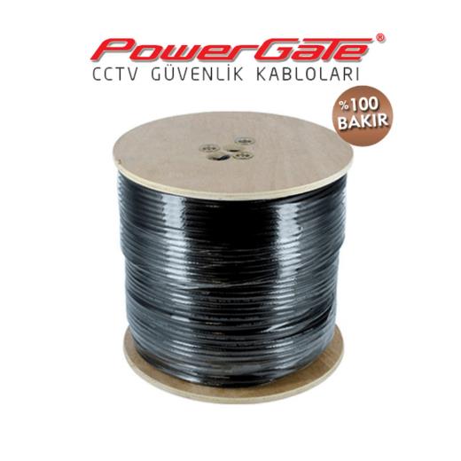PowerGate OUT 500mt, 2+1 (2x0,50+0,33) %100Bakır, DIŞ ORTAM CCTV Güvenlik Kablosu