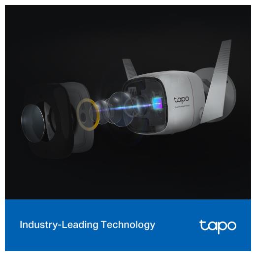 TP-LINK Tapo C325WB, 2K QHD, Dış Mekan, IP66, WiFi-Ethernet, Renkli Gece Görüşü, İki Yönlü Ses Güvenlik Kamerası