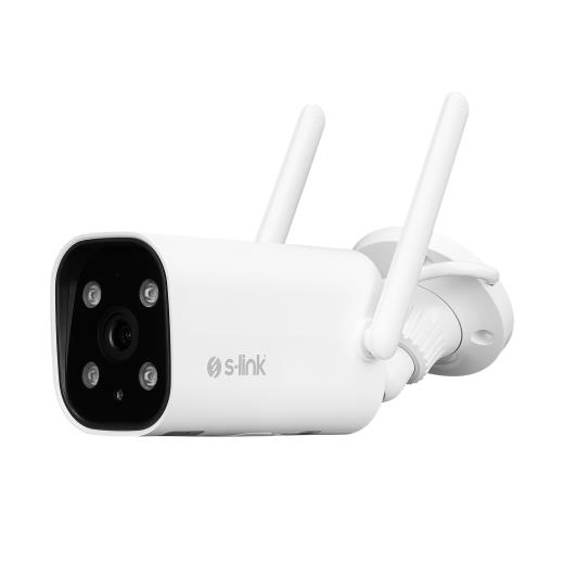 S-LINK SL-BLT01, Akıllı Güvenlik Kamerası, WiFi, 2Mpix, 3.6mm Lens, 10m. Gece Görüşü, Micro SD Kartlı, TUYA Yazılım