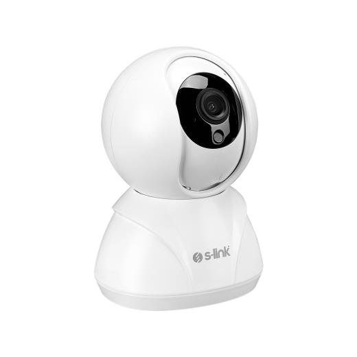 S-LINK SL-IND02, Ev/Bebek Güvenlik Kamerası, WiFi, 2Mpix, 3.6mm Lens, 10m. Gece Görüşü, Hareket algılama, İki Yönlü Ses, Micro SD Kartlı, TUYA Yazılım
