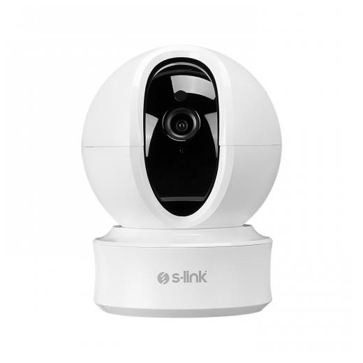 S-LINK SL-IND04, Ev/Bebek Güvenlik Kamerası, WiFi, 3Mpix, 3.6mm Lens, 10m. Gece Görüşü, Hareket algılama, İki Yönlü Ses, Micro SD Kartlı, TUYA Yazılım