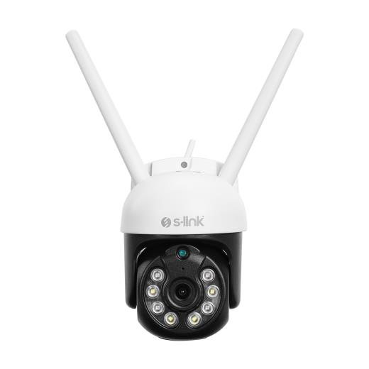 S-LINK SL-PTZ01, Akıllı Güvenlik Kamerası, WiFi, 3Mpix, 3,6mm Lens, 25m. Gece Görüşü, Hareket algılama, İki Yönlü Ses, Micro SD Kartlı, TUYA Yazılım