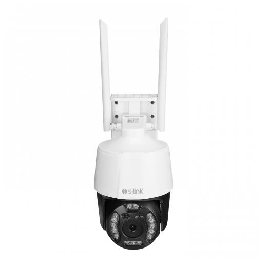 S-LINK SL-PTZ02, Akıllı Güvenlik Kamerası, WiFi, 3Mpix, 2,8mm Lens, 25m. Gece Görüşü, Hareket algılama, İki Yönlü Ses, Micro SD Kartlı, TUYA Yazılım