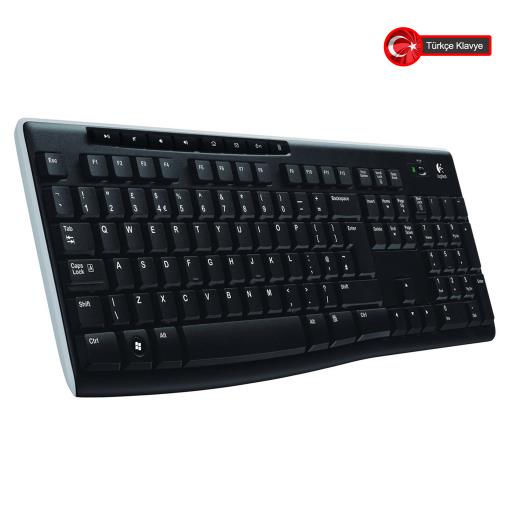 LOGITECH K270, Siyah, 920-003761, Kablosuz, Türkçe Q, Multimedya Klavye
