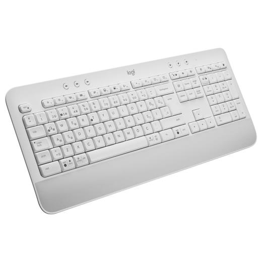 LOGITECH SIGNATURE K650, 920-010973, Beyaz, Bluetooth, Türkçe Q, Multimedya, Sıvı Temasına Dayanıklı, Klavye