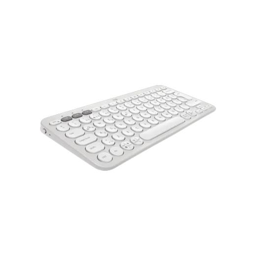 LOGITECH K380S, Pebble Keys 2,  Beyaz, 920-011860, Bluetooth, Türkçe, Q, Multimedya, Mini Klavye