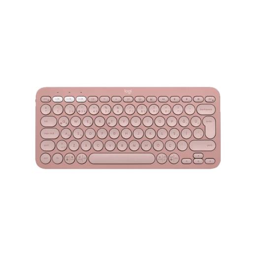 LOGITECH K380S, Pebble Keys 2,  Rose, 920-011861, Bluetooth, Türkçe, Q, Multimedya, Mini Klavye