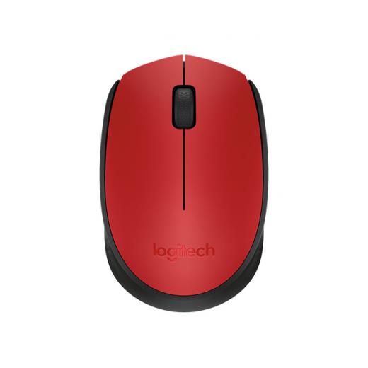 LOGITECH 910-004641, M171 Kırmızı, USB Nano 2,4G Kablosuz, 1000dpi, Optik, 3 Tuşlu, 12ay Pil Ömrü, Mouse