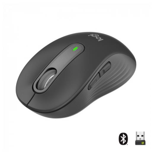 LOGITECH 910-006253, M650 Signature, Siyah, Sağ El, USB Nano 2,4G Kablosuz, 4000dpi, Optik, 5 Tuşlu, 24ay Pil Ömrü, Sessiz Mouse