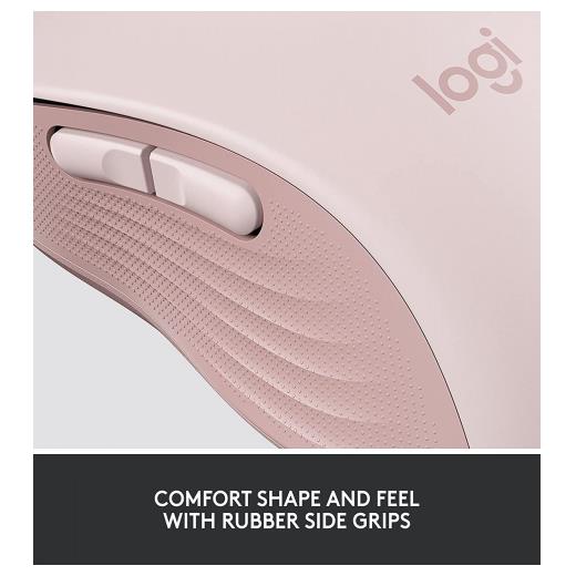LOGITECH 910-006254, M650 Signature, Rose, Sağ El, USB Nano 2,4G Kablosuz, 4000dpi, Optik, 5 Tuşlu, 24ay Pil Ömrü, Sessiz Mouse