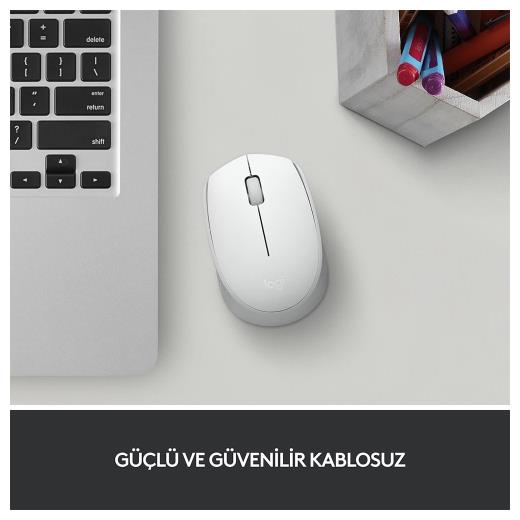 LOGITECH 910-006867, M171 White, USB Nano 2,4G Kablosuz, 1000dpi, Optik, 3 Tuşlu, 12ay Pil Ömrü, Mouse