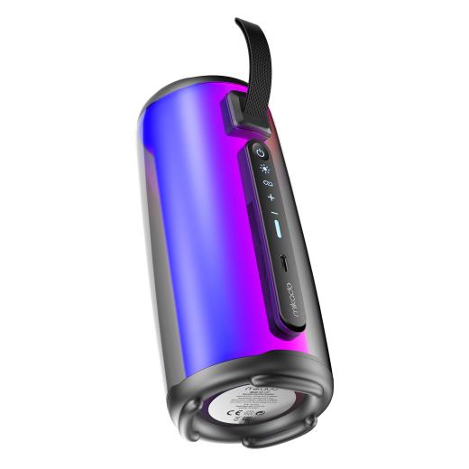 MIKADO MD-17BT CAPELLA, 10W, Taşınabilir, USB/AUX/BT/TF, RGB Işıklı, Transparan, 1800mAh, Mikrofon, Karaoke, Bluetooth Speaker,