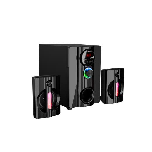 MIKADO MD-95BT, 20W, 2+1, Masaüstü, FM/BT/SD/USB, RGB Aydınlatma, Siyah Kasa, Speaker