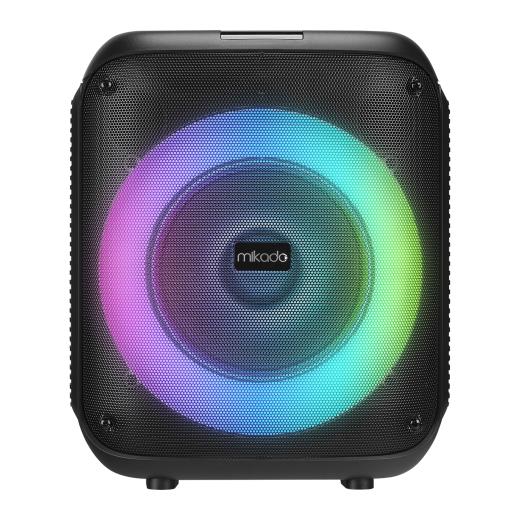 MIKADO MD-BT51 BOMBIX, 60W, Taşınabilir, BT/USB/TF/TWS, RGB Aydınlatma, Toplantı, Parti, Açık Hava Speaker. Kablolu Mikrofon Hediyeli