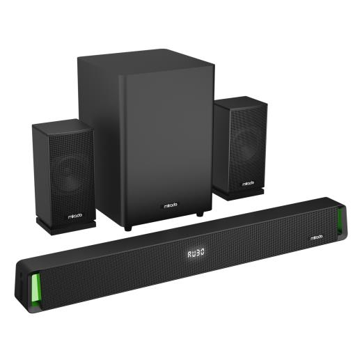 MIKADO MD-SBT35, 160W, 5+1, Masaüstü, BT/AUX/USB/HDMI/OPTICAL, Soundbar, Siyah Kasa, Ev Sinema Sistemi