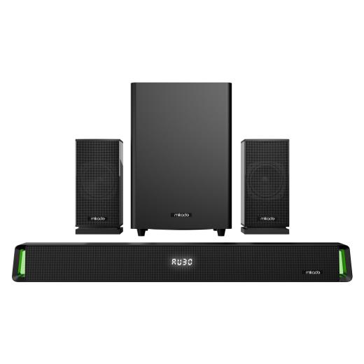 MIKADO MD-SBT35, 160W, 5+1, Masaüstü, BT/AUX/USB/HDMI/OPTICAL, Soundbar, Siyah Kasa, Ev Sinema Sistemi