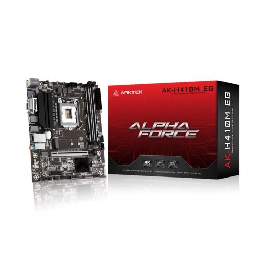 ARKTEK ALPHA FORCE, AK-H410M EG VA, 2xDDR4, M.2, D-Sub, HDMI, 10.Nesil, LGA1200 Soket, Anakart
