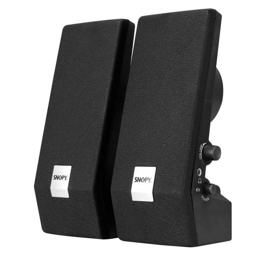 SNOPY SN-611, 6W, 1+1, Masaüstü, Speaker, AC 220V, (Siyah)