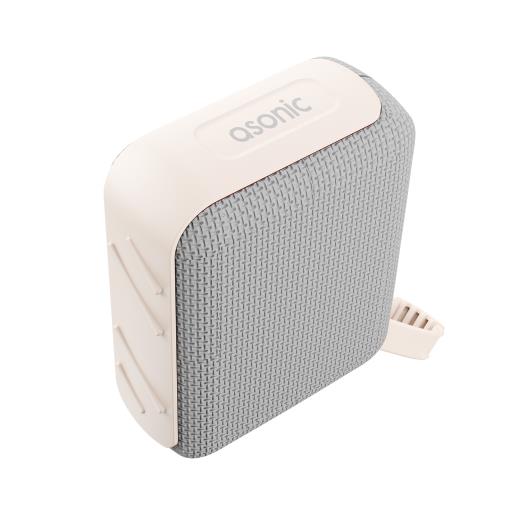 ASONIC AS-03, BEJ, 5W, BT/USB/TF/TWS, 1200mAh Batarya, Bluetooth V5.3, Kablosuz, Taşınabilir, Speaker