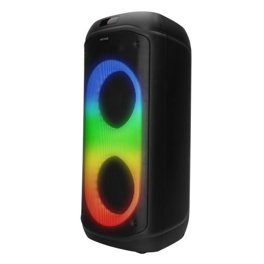 MICROLAB M61, 80W, Taşınabilir, BT/USB/AUX/TF/TWS, RGB Işıklı, 2400mAh Batarya, 2adet VHF Mikrofon, Karaoke/Parti, Bluetooth Speaker,
